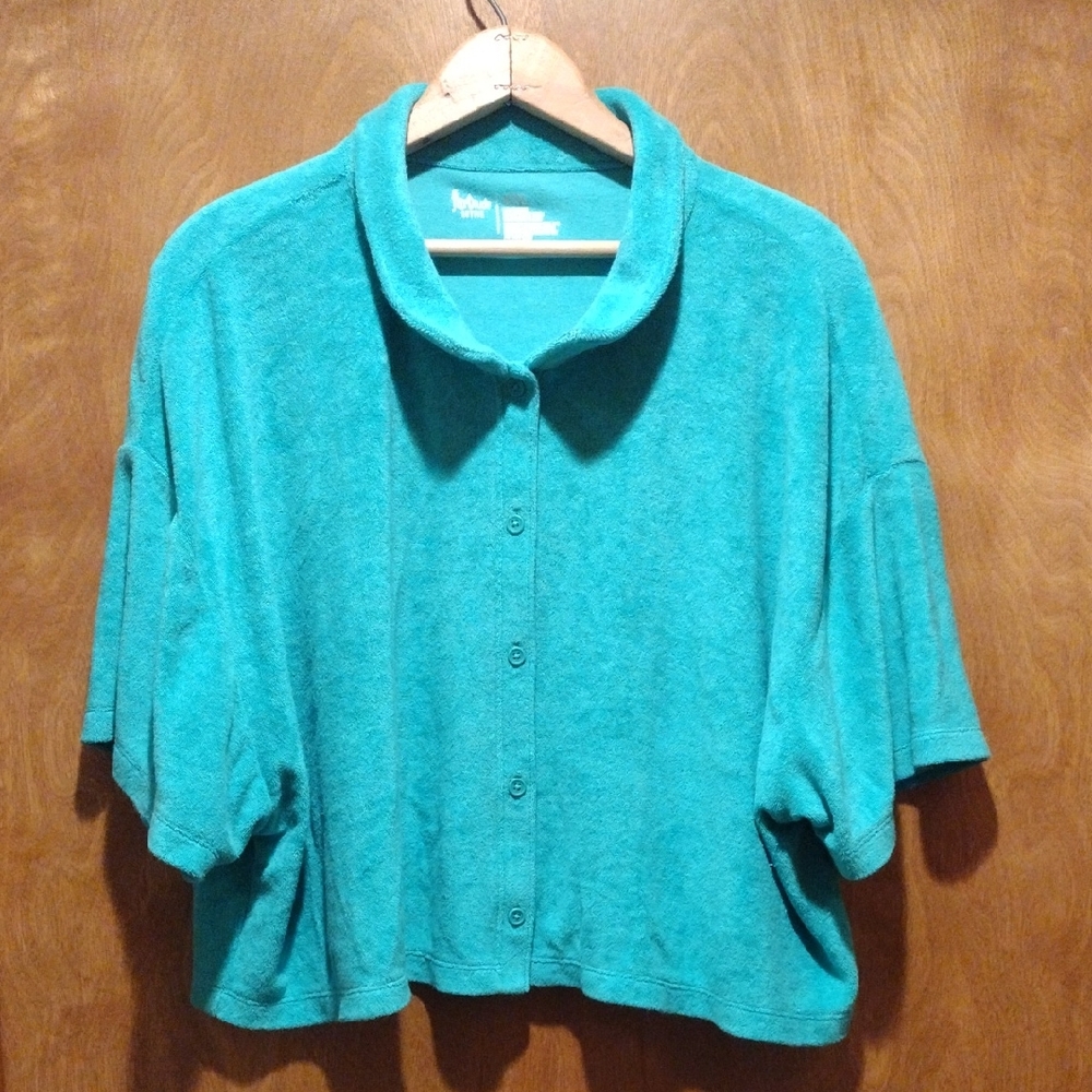Flirtitude Active XXL Green Terry Top